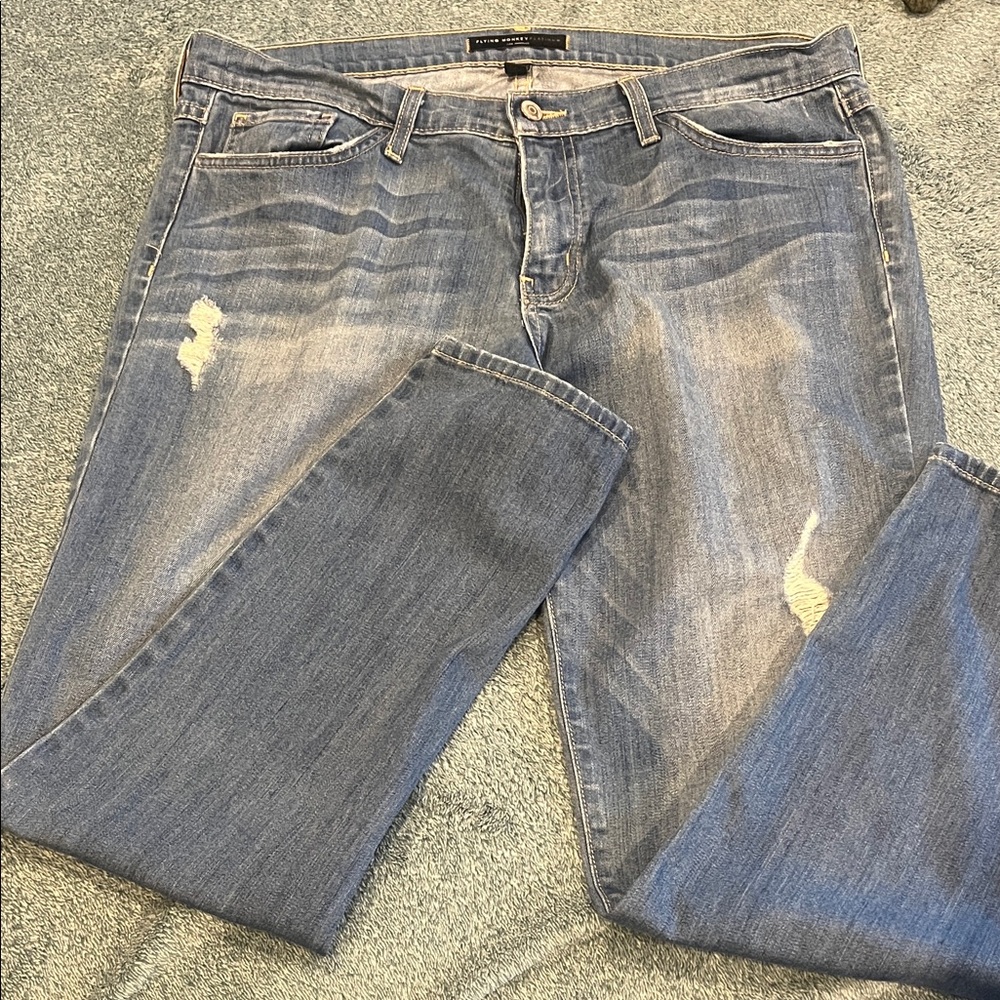 Distressed Blue Jeans by Flying Monkey